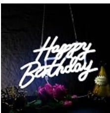 Neon Birthday sign