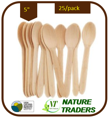 Palm/Areca leaf Spoons (5")