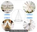 Ceiling drapery hanging kit