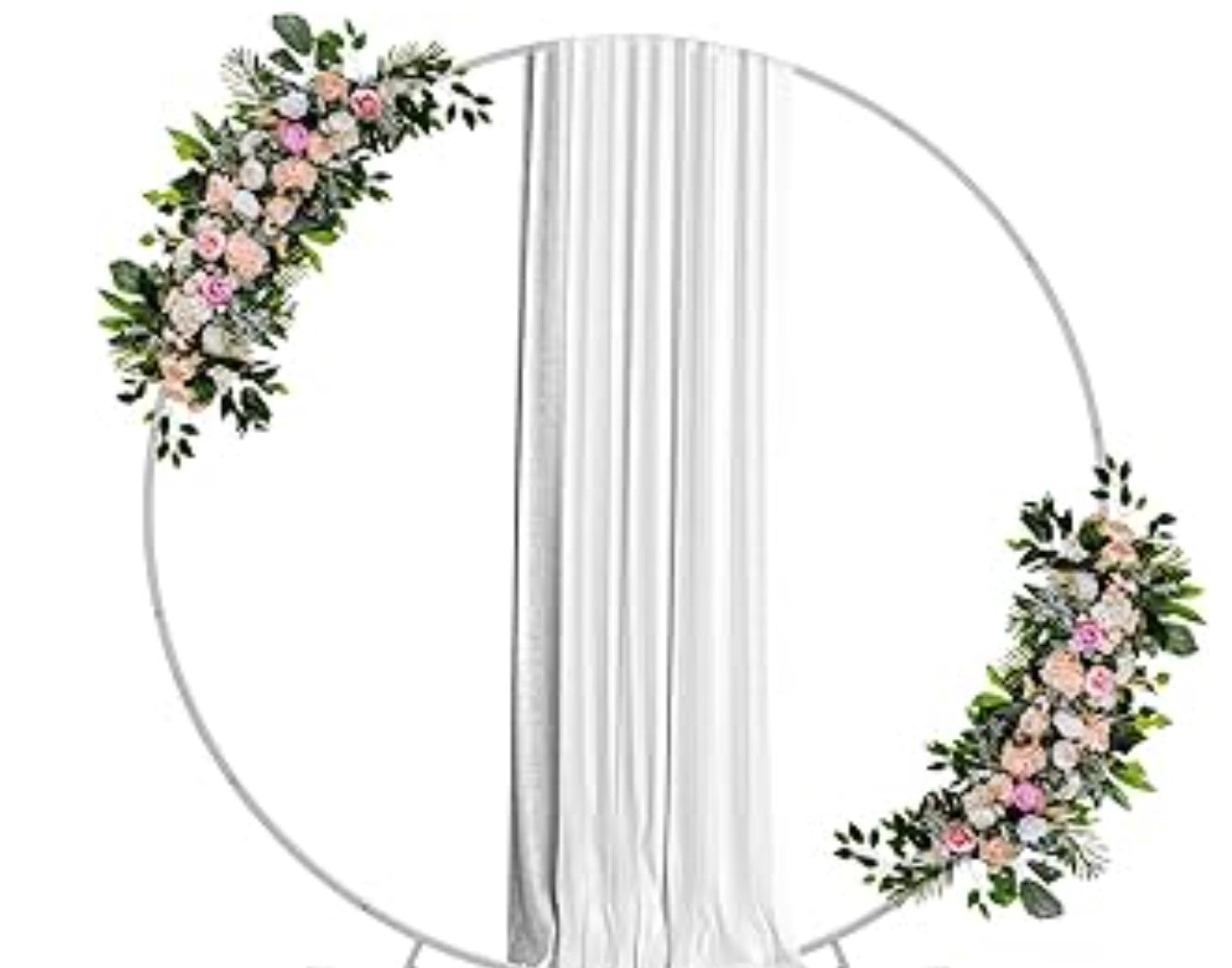 Round Backdrop stand 7ft white
