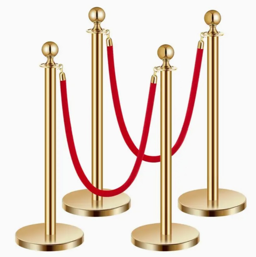 Stanchion post - Gold (4post 2rope)
