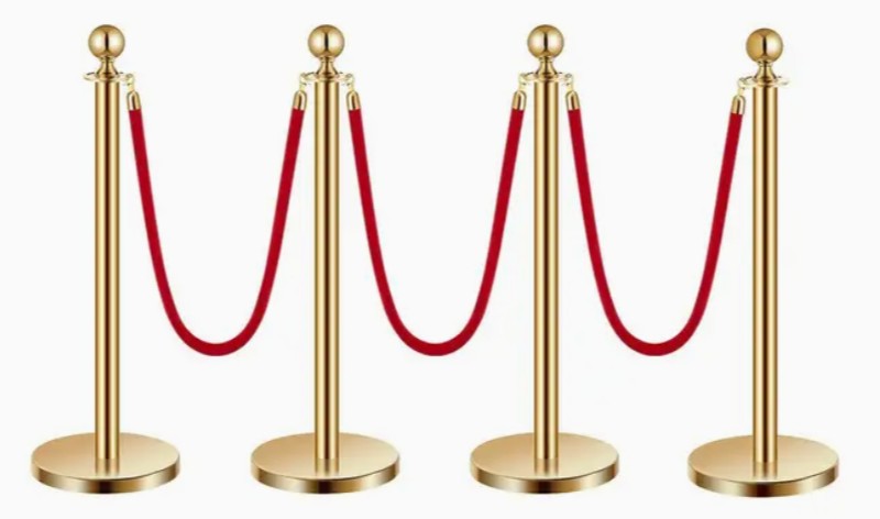 Stanchion post - Gold (4post 3 rope) set