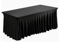 6Ft. Banquet Table Skirt Black